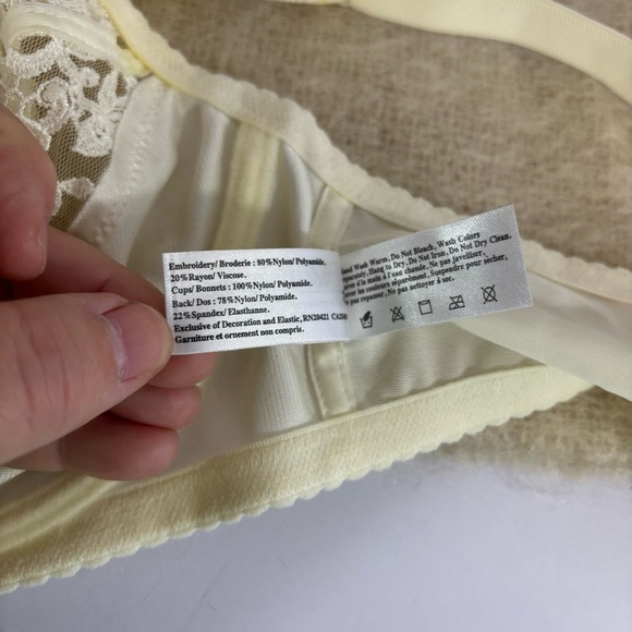 Wacoal Tapestry lace underwire bra ivory size 38C - Picture 7 of 7
